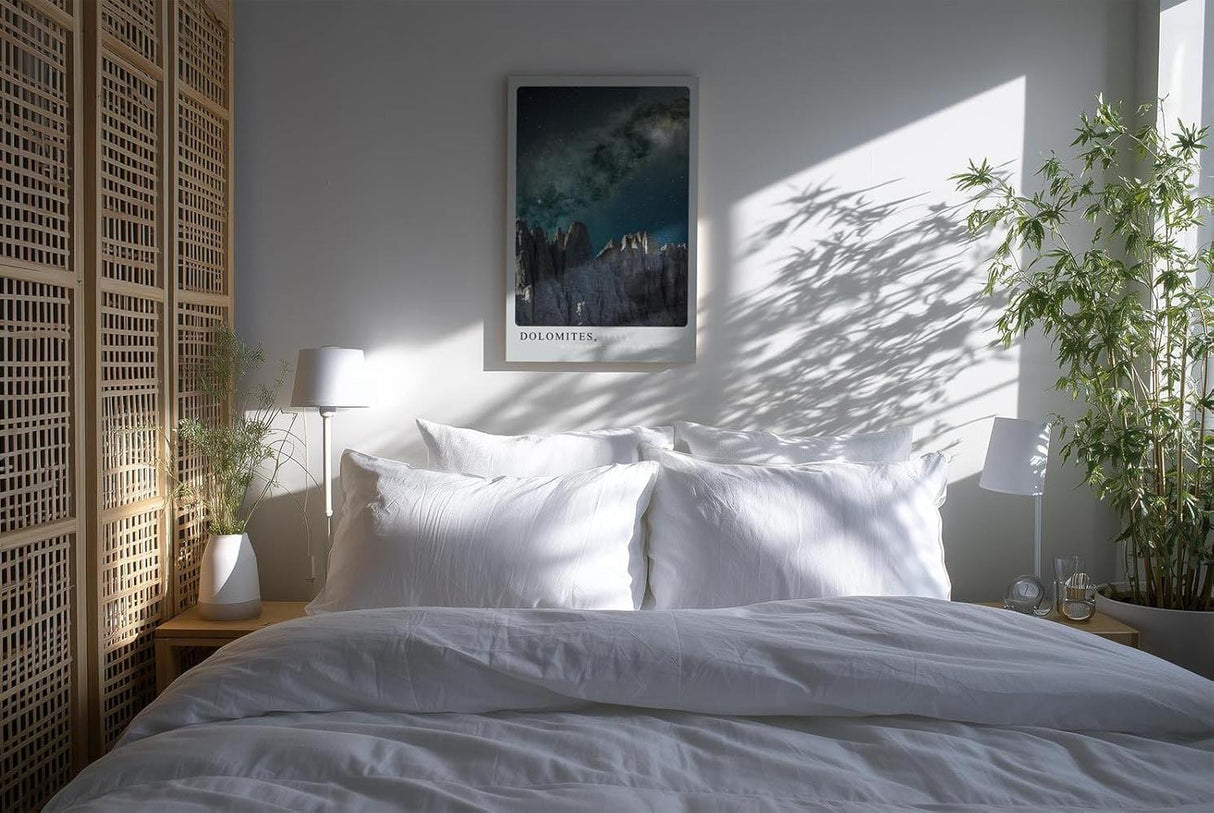 Paul Sinus Kunstdruck 40x60cm Dolomiten bei Nacht – majestätische Felswände unter dem Sternenhimmel Italiens