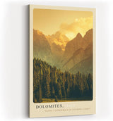 Paul Sinus Kunstdruck 40x60cm Dolomiten Italien Berge Abendlicht Natur Panorama Dolomites Italy