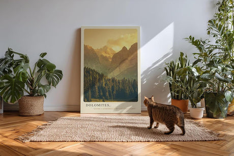 Paul Sinus Kunstdruck 40x60cm Dolomiten Italien Berge Abendlicht Natur Panorama Dolomites Italy