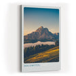 Paul Sinus Kunstdruck 40x60cm Dolomiten Italien mit Berglandschaft im Abendlicht und Weitblick