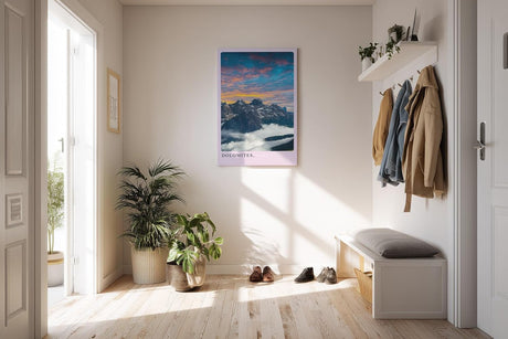 Paul Sinus Kunstdruck 40x60cm Dolomites Italy Alpen Sonnenaufgang Wolken Himmel Bergmassiv Panorama