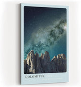 Paul Sinus Kunstdruck 40x60cm Dolomites Italy Sternenhimmel Gebirge Nacht Natur Kunst Himmel