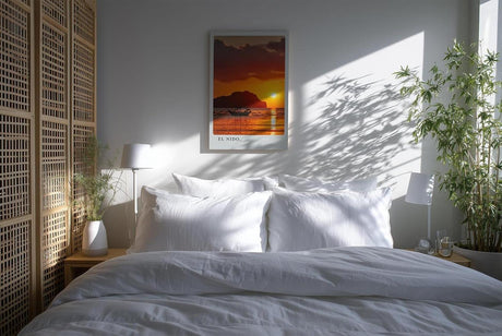 Paul Sinus Kunstdruck 40x60cm El Nido Sonnenuntergang – Feuer am Horizont über dem Meer der Philippinen