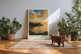 Paul Sinus Kunstdruck 40x60cm Elba Island – italienische Küste im Sonnenuntergang über dem Meer
