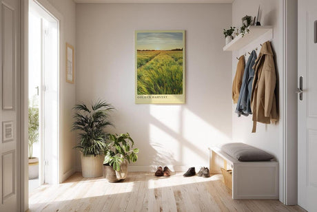Paul Sinus Kunstdruck 40x60cm Feld Sonnenuntergang Natur Landschaft Getreide Golden Harvest