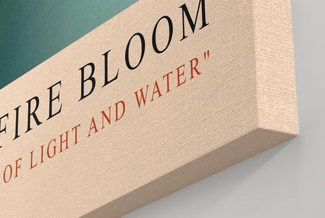 Paul Sinus Kunstdruck 40x60cm Fire Bloom – Blüte im Licht des Morgens mit funkelnden Tautropfen