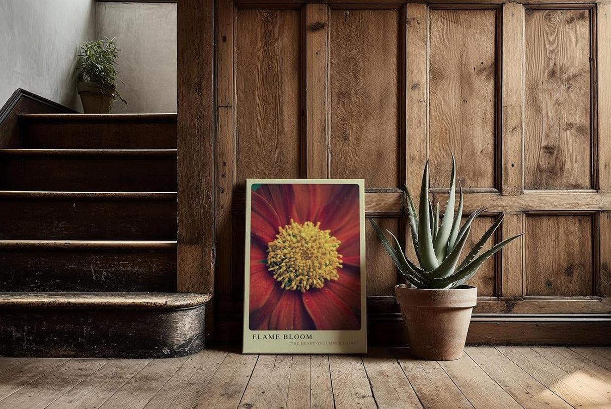 Paul Sinus Kunstdruck 40x60cm Flame Bloom – Sommerliche Blütenkraft in Nahaufnahme