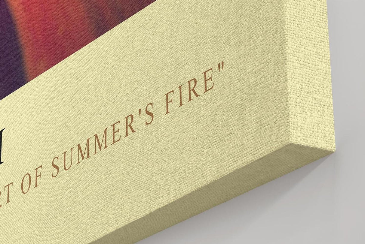 Paul Sinus Kunstdruck 40x60cm Flame Bloom – Sommerliche Blütenkraft in Nahaufnahme