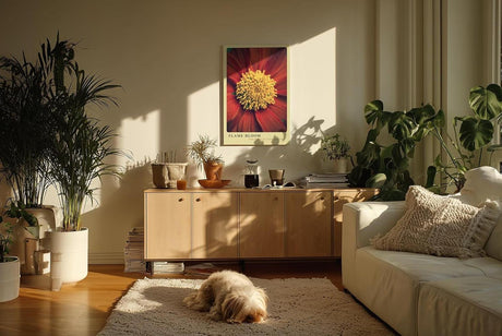 Paul Sinus Kunstdruck 40x60cm Flame Bloom – Sommerliche Blütenkraft in Nahaufnahme