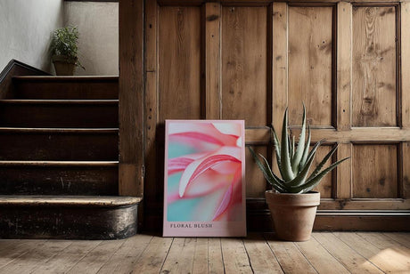 Paul Sinus Kunstdruck 40x60cm Floral Blush mit Nahaufnahme zarter rosafarbener Blütenblätter