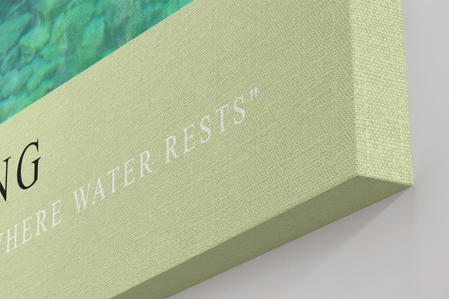 Paul Sinus Kunstdruck 40x60cm Forest Spring klarer Waldquell unter grünem Blätterdach in natürlichem Licht