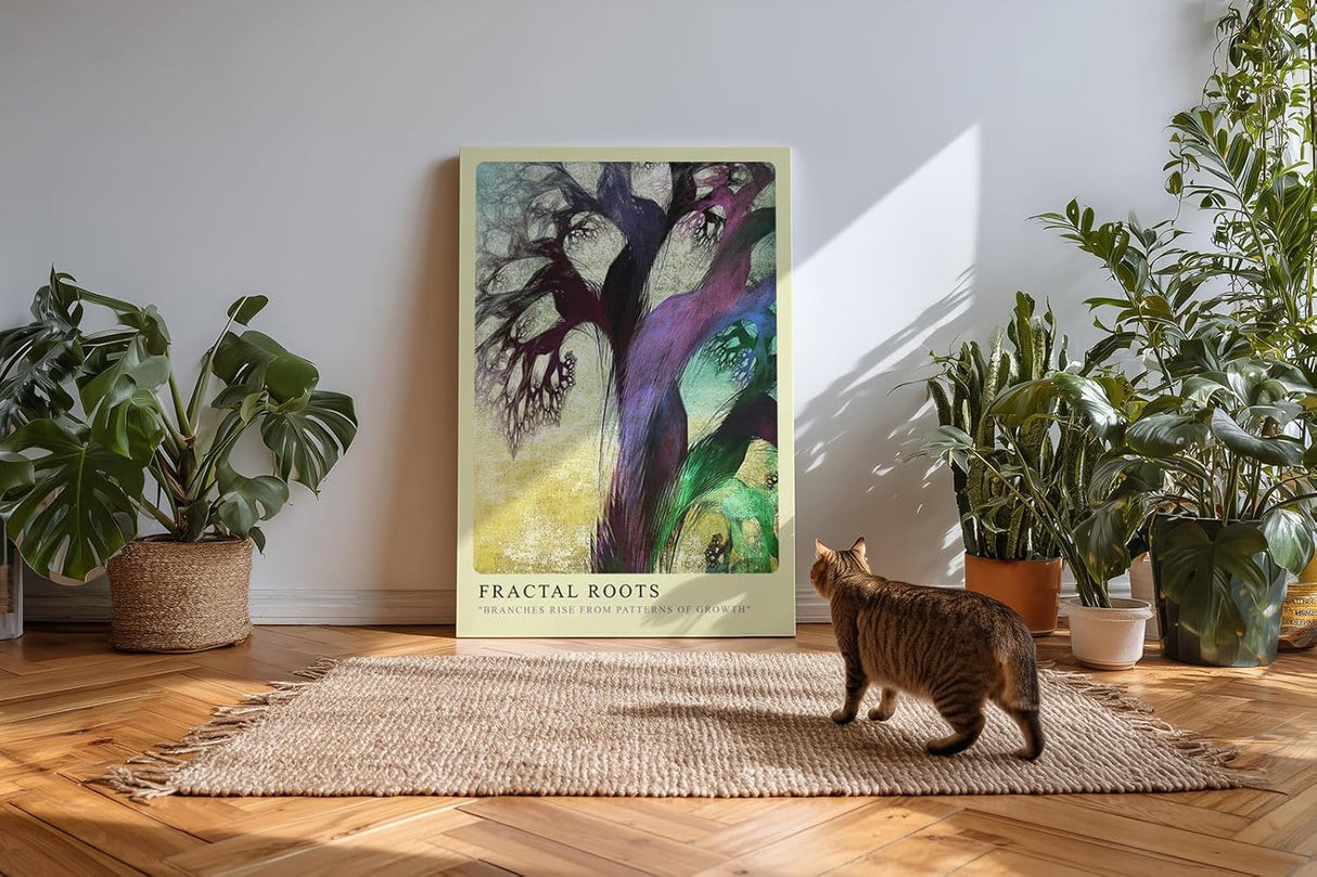 Paul Sinus Kunstdruck 40x60cm Fractal Roots Ästhetische Muster organischer Verzweigung