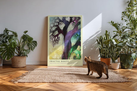 Paul Sinus Kunstdruck 40x60cm Fractal Roots Ästhetische Muster organischer Verzweigung