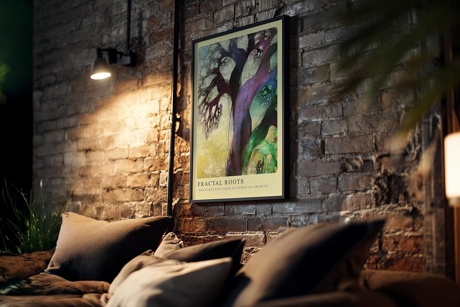 Paul Sinus Kunstdruck 40x60cm Fractal Roots Ästhetische Muster organischer Verzweigung