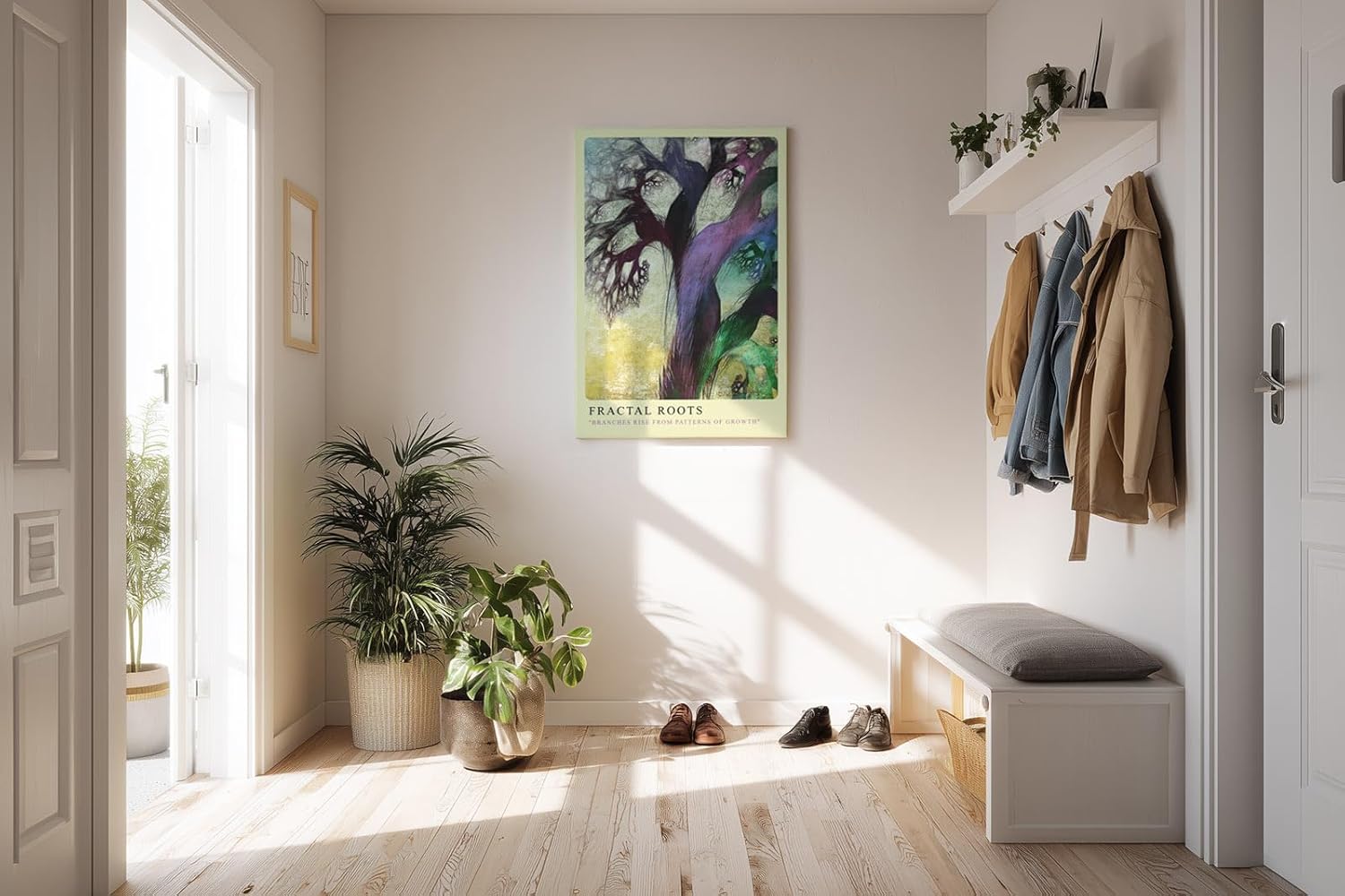 Paul Sinus Kunstdruck 40x60cm Fractal Roots Ästhetische Muster organischer Verzweigung