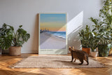 Paul Sinus Kunstdruck 40x60cm Gold Coast Australia – Weite Küste mit Skyline bei Sonnenuntergang in Australien als Panorama