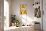 Paul Sinus Kunstdruck 40x60cm Golden Forest – herbstlicher Laubwald im goldenen Sonnenlicht