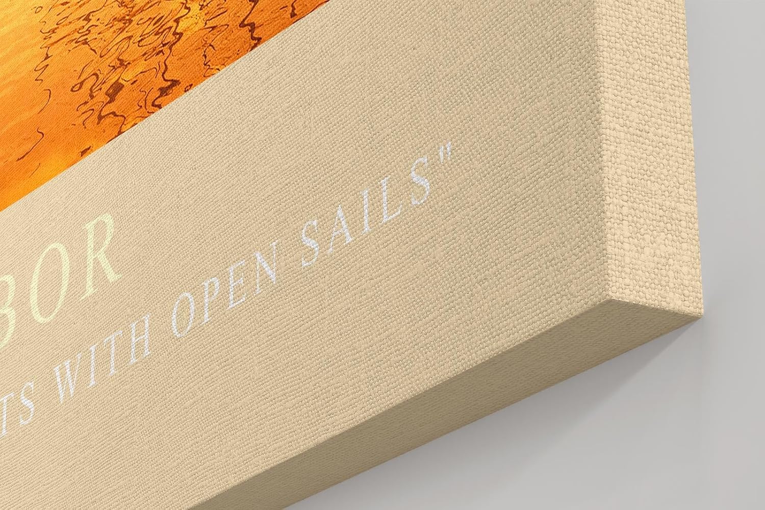 Paul Sinus Kunstdruck 40x60cm Golden Harbor – Segelboote im Sonnenlicht eines goldenen Hafens am Morgen