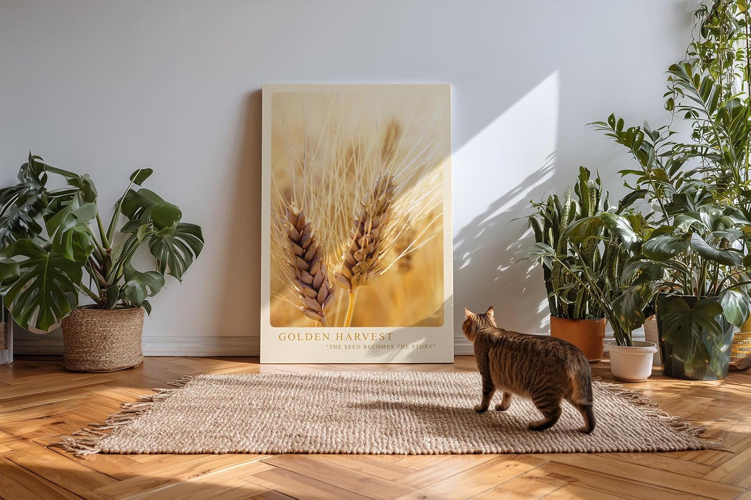 Paul Sinus Kunstdruck 40x60cm Golden Harvest – reife Ähren im Sommerlicht als Hommage an Natur und Fülle