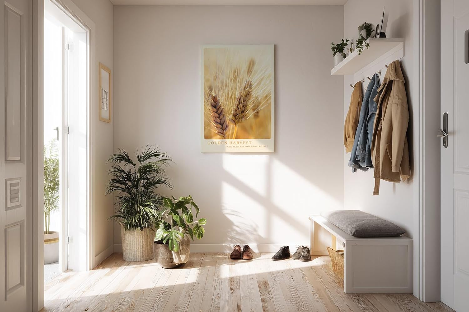 Paul Sinus Kunstdruck 40x60cm Golden Harvest – reife Ähren im Sommerlicht als Hommage an Natur und Fülle