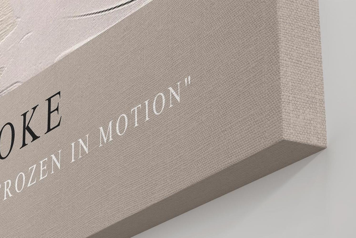 Paul Sinus Kunstdruck 40x60cm Golden Stroke – Ausdrucksstarke goldene Pinselstruktur auf abstrakter Textur in Schwarz-Weiß