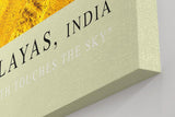 Paul Sinus Kunstdruck 40x60cm Goldene Himalayas in Indien – erhabene Natur zwischen Himmel und Erde in Farbe eingefangen