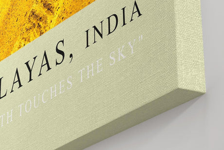 Paul Sinus Kunstdruck 40x60cm Goldene Himalayas in Indien – erhabene Natur zwischen Himmel und Erde in Farbe eingefangen