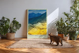Paul Sinus Kunstdruck 40x60cm Goldene Himalayas in Indien – erhabene Natur zwischen Himmel und Erde in Farbe eingefangen
