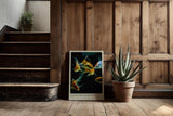 Paul Sinus Kunstdruck 40x60cm Goldfish in Motion – Elegante Goldfische in lebendiger Bewegung auf schwarzem Grund