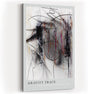 Paul Sinus Kunstdruck 40x60cm Gravity Trace Schwarz Weiß Linie Fall Struktur Abstrakt Bewegung