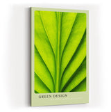 Paul Sinus Kunstdruck 40x60cm Green Design mit Makroaufnahme eines grünen Blattes