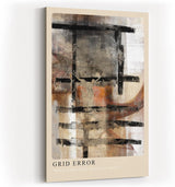 Paul Sinus Kunstdruck 40x60cm Grid Error Struktur Fehler Raster Grau Schwarz Abstrakt Bewegung