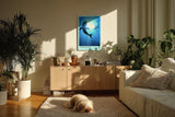 Paul Sinus Kunstdruck 40x60cm Hai Meer Unterwasser Silhouette Jäger Ozean Deep Hunter