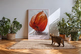Paul Sinus Kunstdruck 40x60cm Hidden Fruit – Physalis in Nahaufnahme mit natürlicher Struktur und Farbspiel