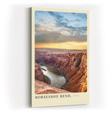 Paul Sinus Kunstdruck 40x60cm Horseshoe Bend – Atemberaubende Flussschleife in der Wüste Arizonas