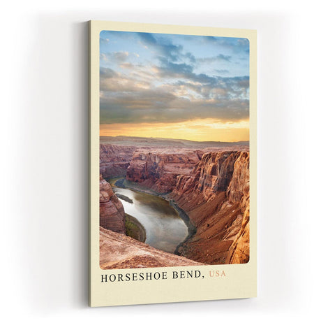 Paul Sinus Kunstdruck 40x60cm Horseshoe Bend – Atemberaubende Flussschleife in der Wüste Arizonas