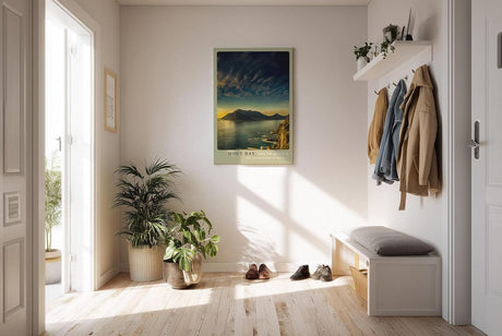 Paul Sinus Kunstdruck 40x60cm Hout Bay Südafrika – dramatische Küstenlandschaft im Sonnenuntergang