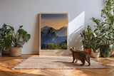 Paul Sinus Kunstdruck 40x60cm Huangshan – Nebliges Bergpanorama aus Chinas Osten bei Sonnenuntergang