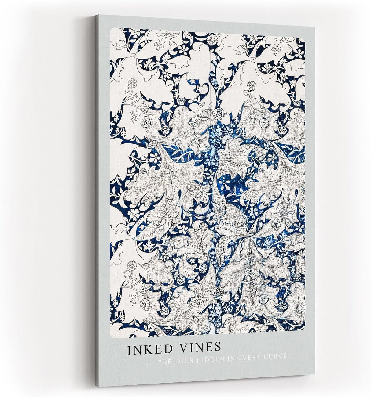 Paul Sinus Kunstdruck 40x60cm Inked Vines kunstvolles Rankenmotiv in Tintenoptik mit feinen Schraffuren und Tiefenwirkung