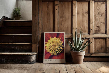 Paul Sinus Kunstdruck 40x60cm Inner Bloom mit Nahaufnahme einer farbintensiven Blüte