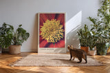 Paul Sinus Kunstdruck 40x60cm Inner Bloom mit Nahaufnahme einer farbintensiven Blüte