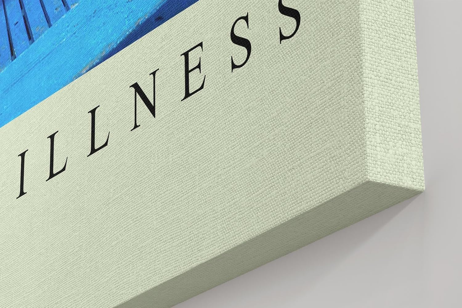 Paul Sinus Kunstdruck 40x60cm Island Stillness Blaues Boot auf weißem Sandstrand mit Palme und Meer