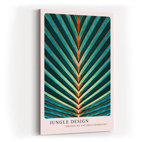 Paul Sinus Kunstdruck 40x60cm Jungle Design Blattmuster Symmetrie Tropisch Grün Naturgeometrie