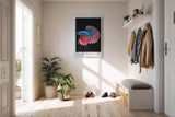 Paul Sinus Kunstdruck 40x60cm Kampffisch mit flammenden Flossen – Farben in perfekter Bewegung eingefangen