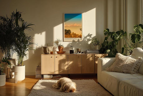 Paul Sinus Kunstdruck 40x60cm Kangchenjunga Bergkette – Himalaya-Gipfel im goldenen Morgenlicht