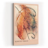 Paul Sinus Kunstdruck 40x60cm Kinetic Trace Bewegung Linien Orange Energie Fragment Licht