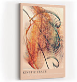 Paul Sinus Kunstdruck 40x60cm Kinetic Trace Bewegung Linien Orange Energie Fragment Licht