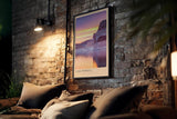 Paul Sinus Kunstdruck 40x60cm Lake Powell USA – Sandsteinformationen mit Wasserreflexion im Sonnenuntergang