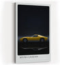 Paul Sinus Kunstdruck 40x60cm Lamborghini Miura Auto Legende Sportwagen Gelb Schwarz Retro