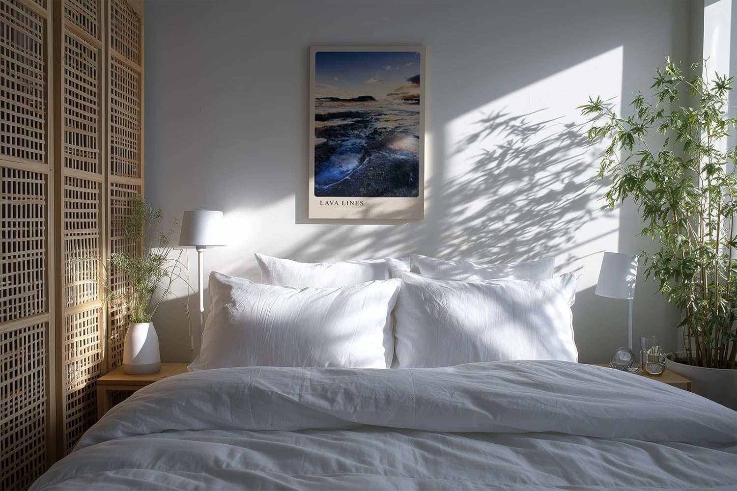 Paul Sinus Kunstdruck 40x60cm Lava Lines Vulkanisches Gestein mit strukturierten Formen im Abendlicht